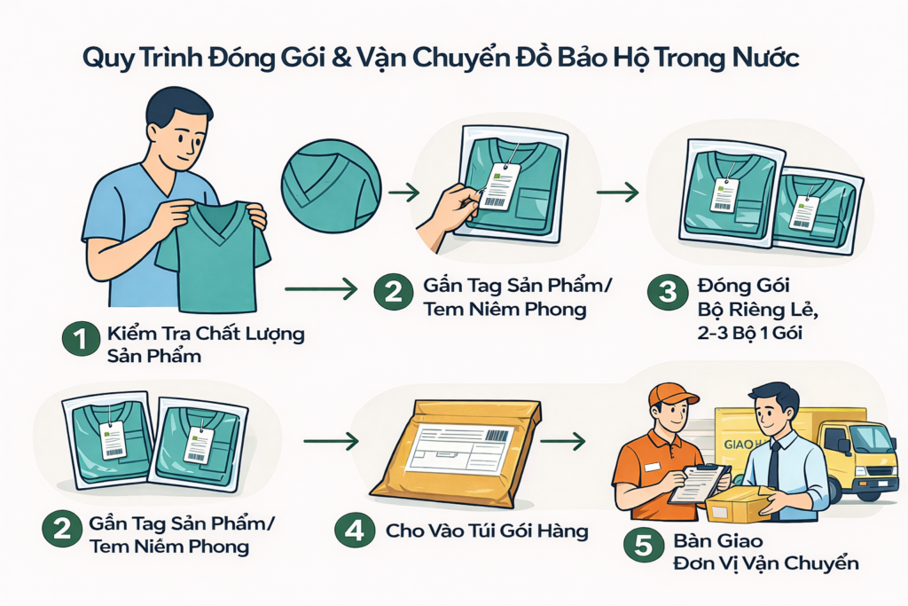 ảnh đóng gói hàng trong nước