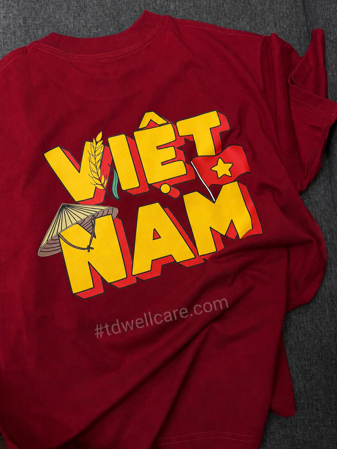 Áo Cờ Đỏ Sao Vàng Việt Nam Cotton 4 Chiều | Áo Nhóm, Du Lịch, Team Building - Ảnh 3
