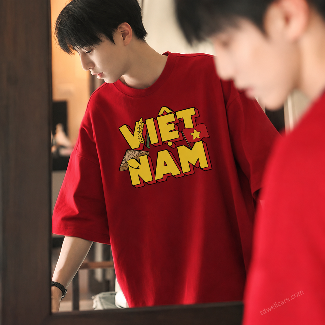 Áo Cờ Đỏ Sao Vàng Việt Nam Cotton 4 Chiều | Áo Nhóm, Du Lịch, Team Building - Ảnh 7