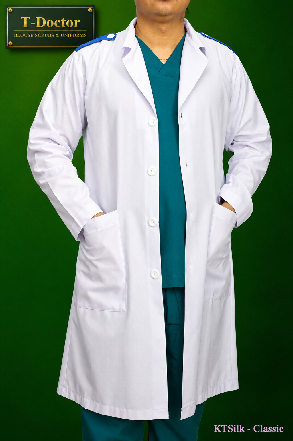Blouse Sinh Viên Nam dài tay | Kate-S |Đồng Phục Thực Tập Y Dược | T-Doctor