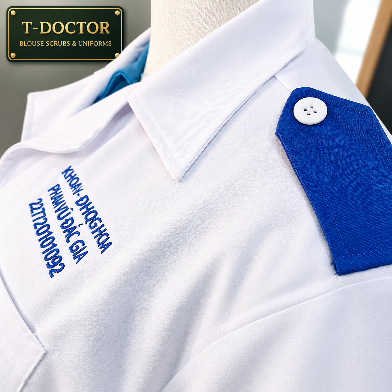 Blouse Sinh Viên Nam dài tay | Kate-S |Đồng Phục Thực Tập Y Dược | T-Doctor - Ảnh 4