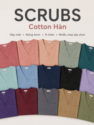 Bộ Scrubs Cotton Hàn